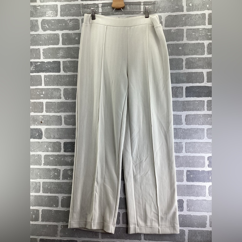 Elie Tahari Cream Wide Leg Pants Size Medium